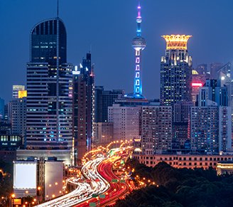 urban traffic road with cityscape